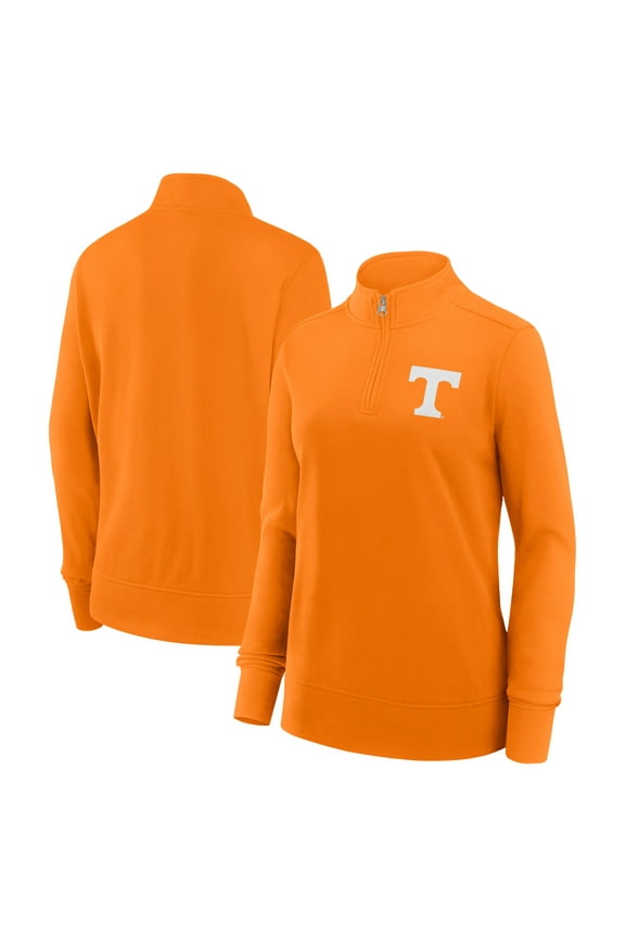 Women's Fanatics Tennessee Orange Tennessee Volunteers Velocity French Terry Quarter-Zip Jacket