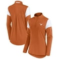 thumbnail image 1 of Women's Fanatics Texas Orange Texas Longhorns Block Party Quarter-Zip Top, 1 of 3