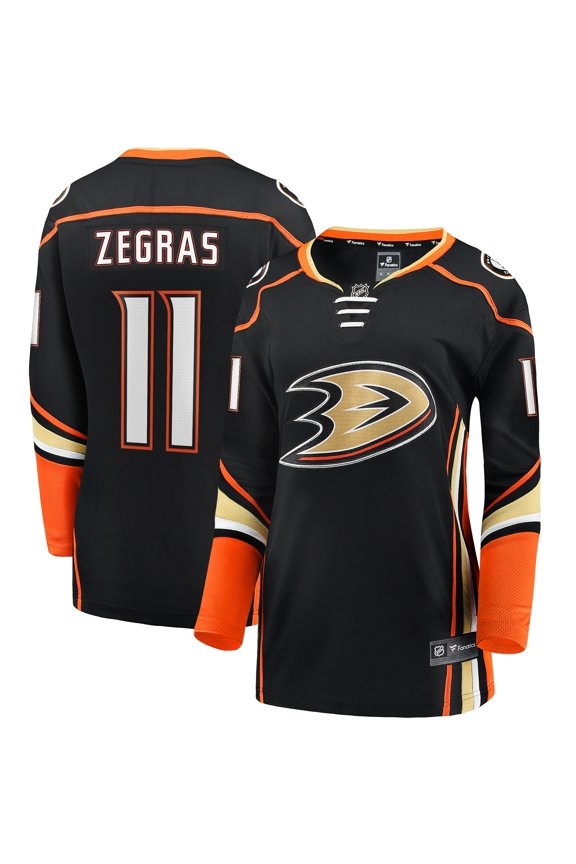 Women's Fanatics Trevor Zegras Black Anaheim Ducks Home Breakaway Player Jersey