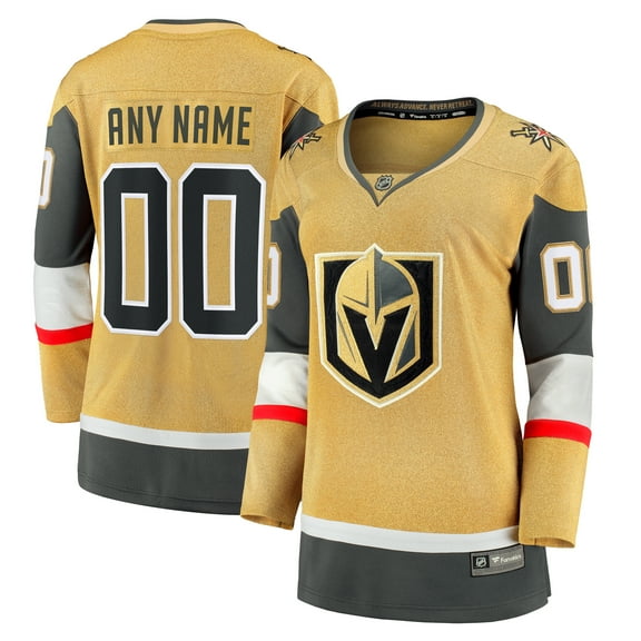 Women's Fanatics   Vegas Golden Knights Home Breakaway Custom Jersey