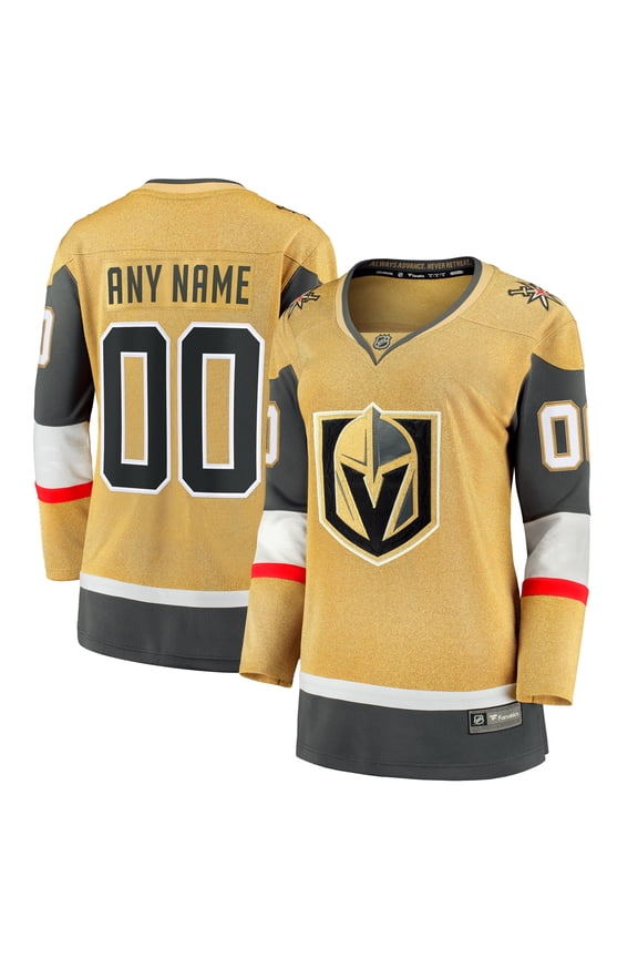 Women's Fanatics   Vegas Golden Knights Home Breakaway Custom Jersey