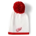 thumbnail image 1 of Women's Fanatics White Detroit Red Wings 2025 NHL Stadium Series Team Knit Hat with Pom, 1 of 2