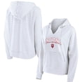 thumbnail image 1 of Women's Fanatics  White Indiana Hoosiers Striped Notch Neck Pullover Hoodie, 1 of 3