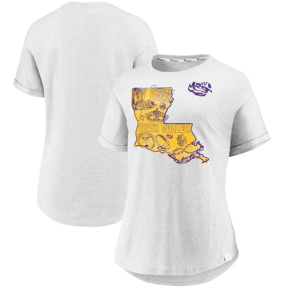 Women's-Fanatics  White LSU Tigers True Classics Hometown T-Shirt