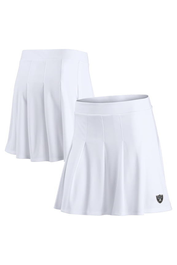 Women's Fanatics White Las Vegas Raiders Primary Logo Tennis Skort