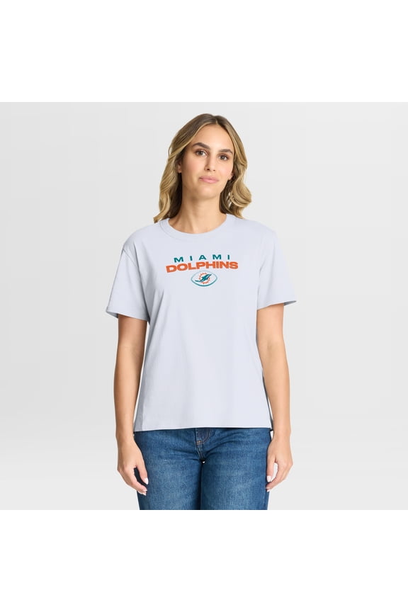 Women's Fanatics White Miami Dolphins Fade Legacy T-Shirt