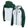 thumbnail image 1 of Women's Fanatics White Michigan State Spartans Full-Zip Anorak Hoodie Jacket, 1 of 3