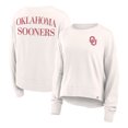thumbnail image 1 of Women's Fanatics White Oklahoma Sooners Kickoff Full Back Long Sleeve T-Shirt, 1 of 3