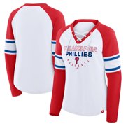 T-shirt Femme 5th & Ocean Philadelphia Phillies, Blanc, Manches Courtes, Taille M