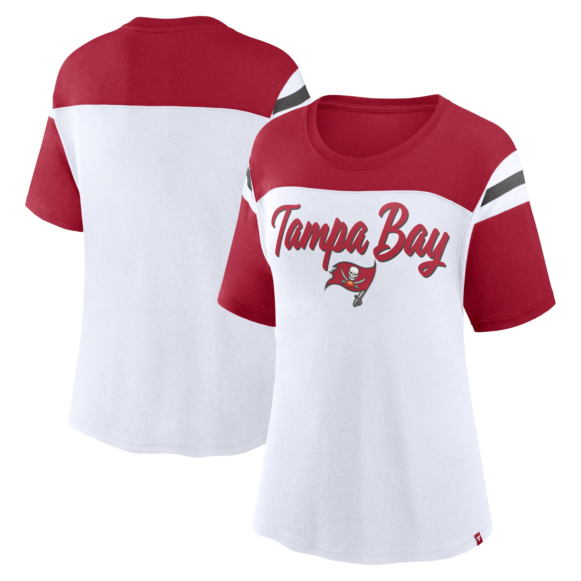 Women's Fanatics White/Red Tampa Bay Buccaneers Cheer Chant Fashion