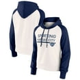 thumbnail image 1 of Women's Fanatics White Sporting Kansas City Free Kick Fleece Raglan Pullover Hoodie, 1 of 3
