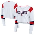 thumbnail image 1 of Women's Fanatics  White St. Louis Cardinals Stretch Cropped Fashion Long Sleeve T-Shirt, 1 of 3