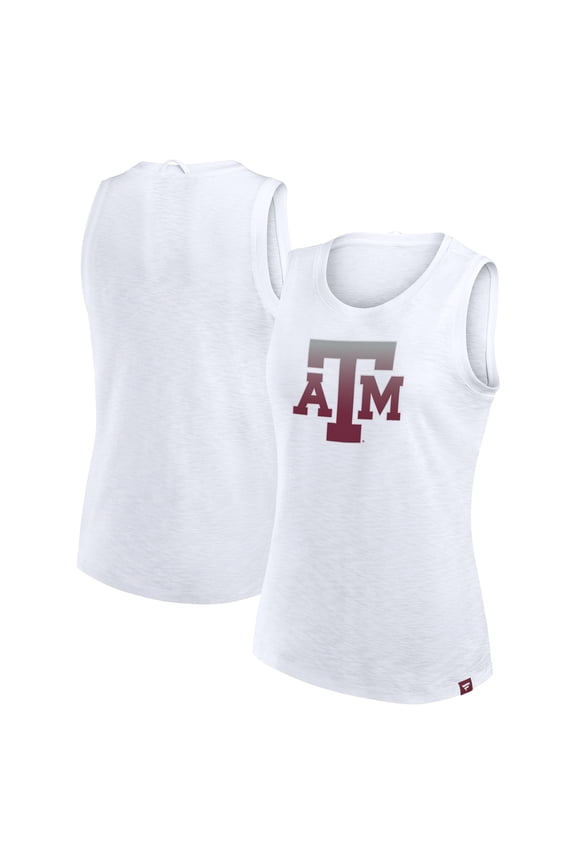 Women's Fanatics White Texas A&M Aggies Activate Slub Tank Top