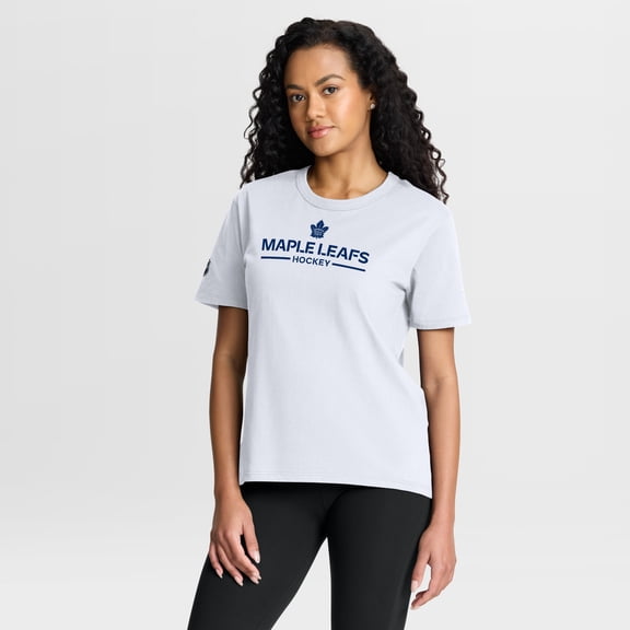 Women's Fanatics White Toronto Maple Leafs Authentic Pro Primary T-Shirt