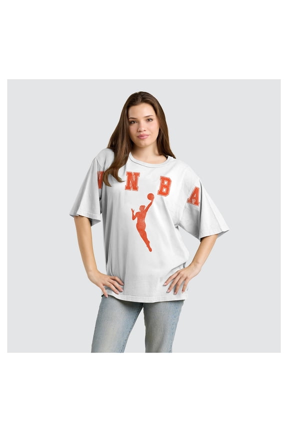 Women's Fanatics White WNBA Gear Spirit Relaxed Jersey T-Shirt