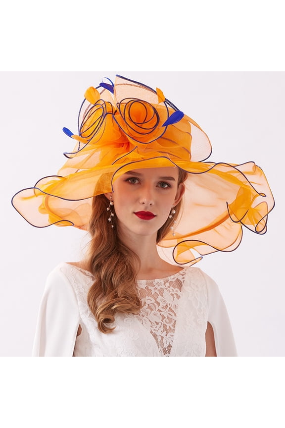 Women's Fascinator Bridal Tea Party Wedding Hat Womens Hats Summer Women Ocean Ponytail Hat Sombrero Impermeable Pineapple And Star Hats for Women Hat Veiling Favorable Apparel Mens Farming Hat F I E