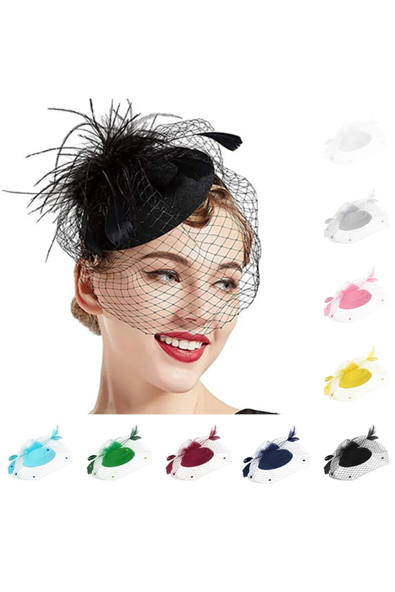 Women's Fascinator Hat LSQii Hair Clip Beret Pillbox Hat Pink Floral Mesh Ribbons Headband Sweet for Spring Summer Tea Party Church Bridal Wedding