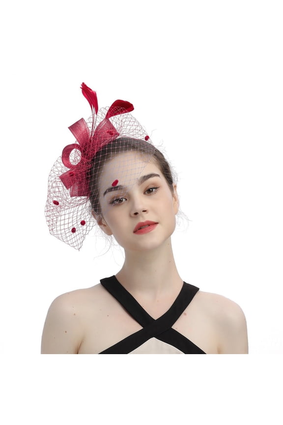 Women’s Fascinator Headband Bow Top Hat for Tea Party Wedding Events