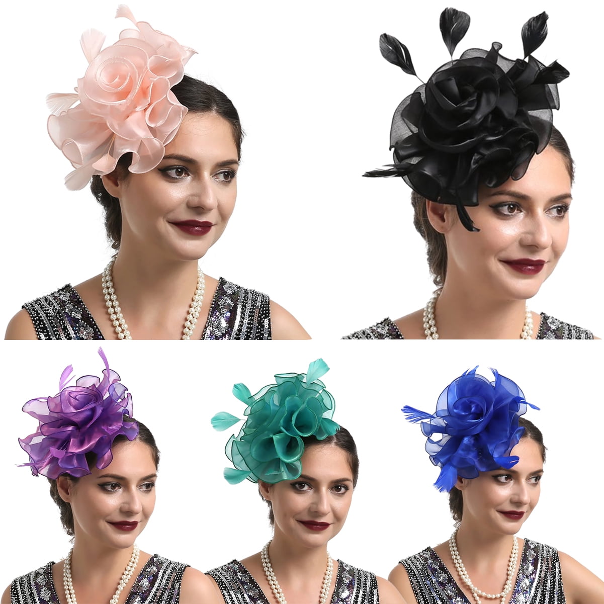 Women-s-Fascinator-Organza-Tea  display picture 1