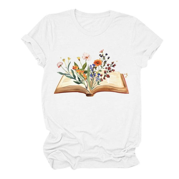 Women's Fashion 2024 1/4 Button up Blouse Vintage Dressy Tops Short Sleeve Pleated Flowy Shirts Summer Clothes for Teen Girls Gradient Color Henley Neck Tunic White T Shirts XXL