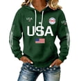 thumbnail image 1 of Women's Fashion 250th Anniversary Knit Loose Neck Hooded Top, Size S-3XL, 1 of 5