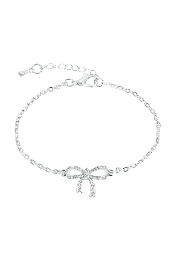 Women's Fashion Adjustable Bow Bangle Bracelet Elegant Jewelry for Birthday Christmas Thanksgiving Day