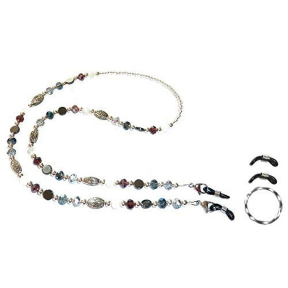Women's Fashion Artistic Beaded Eyeglass Holder 28" Eyeglasses Chain, Eyewear Leash, Sunglasses Accessories (Multi Colored)