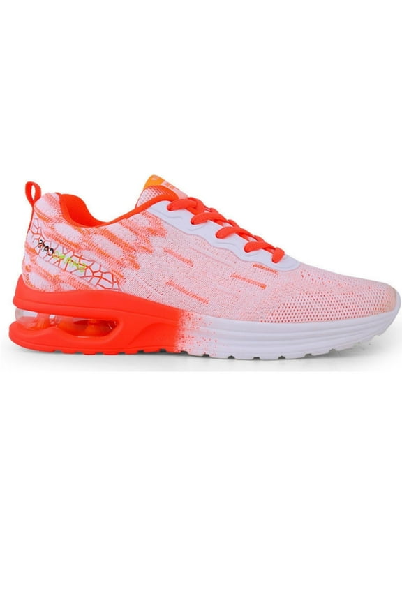 Women's Breathable Running Shoes, Orange, Size 8.5