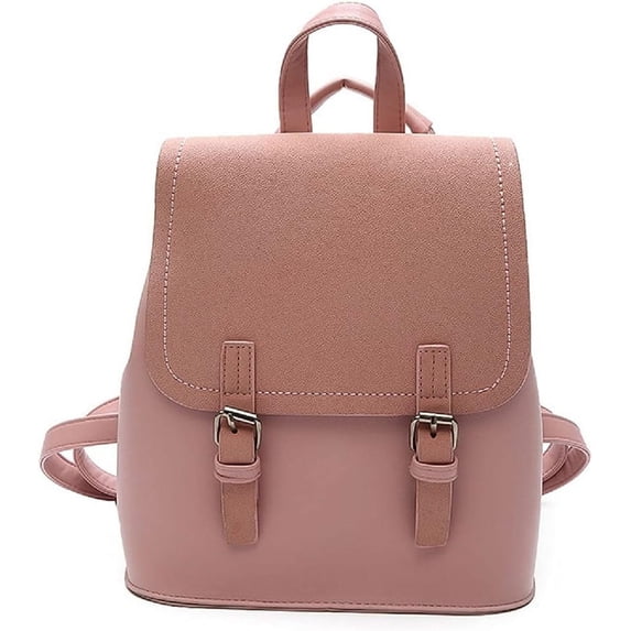 Women's Fashion Backpack Purses PU Leather Multipurpose Design Convertible Satchel Handbags and Shoulder Bag Travel Bag(Pink)