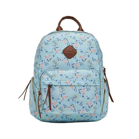 Women's Fashion Backpack |Summer Bliss Collection| College/Travel/Daily Use Backpack | Quirky Indian Design with Printed Canvas - Mint