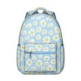 thumbnail image 1 of "Women's Fashion Backpack with Sunflower Print - Beautiful Wildflower Design School Bag for College, Large Capacity Bookbag with Laptop Compartment and Padded Straps", 1 of 6