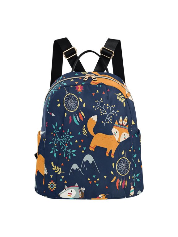 Women's Fashion Backpack Triba-fox Printed Backpack Purses for Travel & Daily