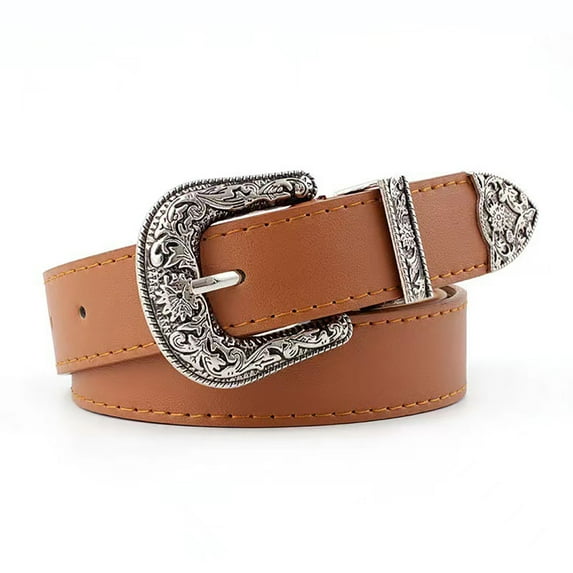 Women's Fashion Belt Casual Retro Belt Decorative Jeans Belt Belt Mens Leather Belts Boys Tan Tie and Belt Mens Solid Leather Belt Mens Light Belt Leather Belts Men Ringlet Belt Liver Belt Belt