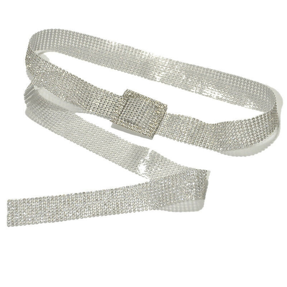 New Fashion Bling
Sparkle Tassels Rhinestone Chain Double O Ring Belt Lovful Women main image 2