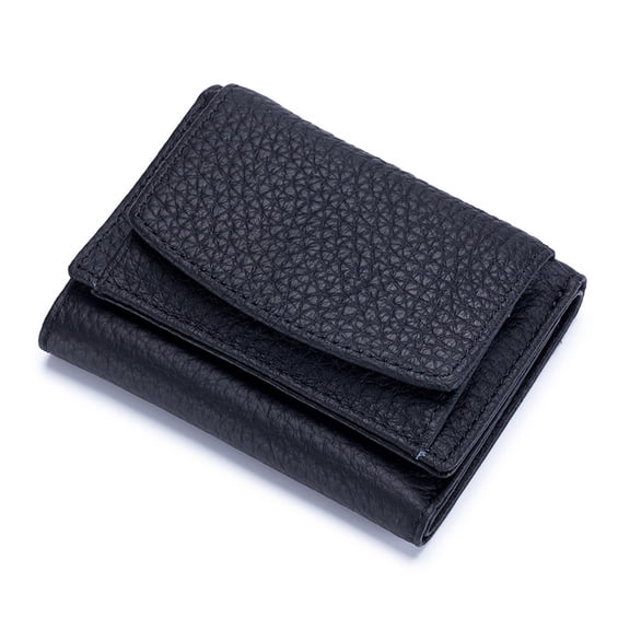 Women's Fashion Blocking Purse Leather Wallet Short Card Holder Trifold Wallets