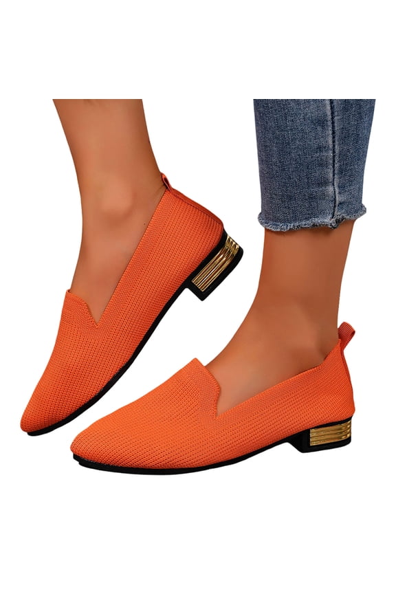 Women's Fashion Boots Comfortable for City Walking & Commute Women's Ballerina On Shoes Non Knitted Trainers Comfortable Breathable Summer Sporty Women Flat Shoes Comfort Shoes