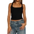 thumbnail image 1 of Women's Fashion Camisole Sleeveless Tank Top Black L, 1 of 4