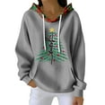 thumbnail image 1 of Women's Fashion Casual Christmas Print Pullover Long-Sleeve Sweatshirt with JESUS Design for Holiday Season and Comfortable Wear,Gray,M, 1 of 5