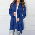 thumbnail image 1 of Women's Fashion Casual Irregular Solid Color Cardigan Long Sleeved Coat Sleeveless Cardigans Women Leopard Print Sweater Thin plus Size Cardigans Womens Cardigan Petite Cardigan for Women for Dresses, 1 of 5