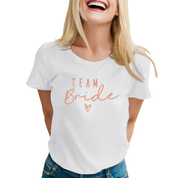 Women's Fashion Casual Letter Printed T-Shirt Round Neck Short Sleeve Comfortable Ladies Top Breathable Soft Tee