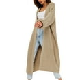 thumbnail image 1 of Women's Fashion Casual Long Knitted Cardigan Sweater Loose Sweater Jacket, 1 of 5
