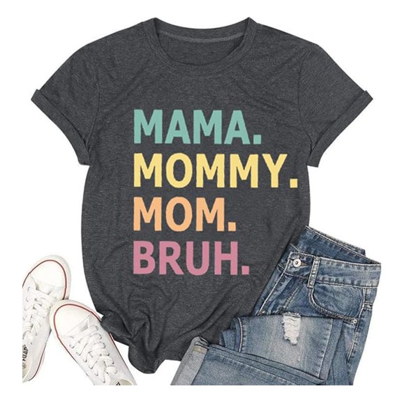 Women's Fashion Casual Printed T-Shirt Round Neck Short Sleeve Top Comfortable Stylish Tee for Everyday Wear