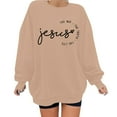 thumbnail image 1 of Women's Fashion Casual Round Neck Letter Print Hoodie, 1 of 2