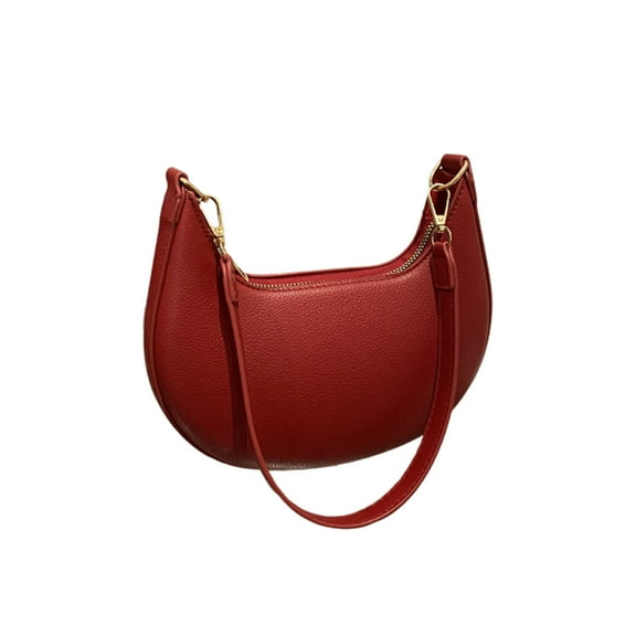 Women's Fashion Casual Shoulder Bag Handbag Messenger Purse Crossbody Tote Wallet PU Leather Adjustable Strap for Work Dating Shopping Travel Beach Gift Black Red Brown Coffee White