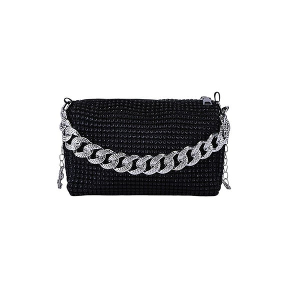 Women's Fashion Casual Shoulder Bag Handbag Messenger Purse Wallet PU Leather Adjustable Strap for Work Dating Shopping Travel Gift Silver Black Gold