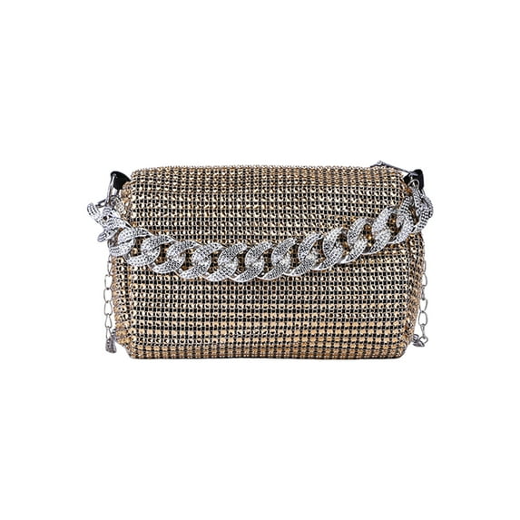 Women's Fashion Casual Shoulder Bag Handbag Messenger Purse Wallet PU Leather Adjustable Strap for Work Dating Shopping Travel Gift Silver Black Gold