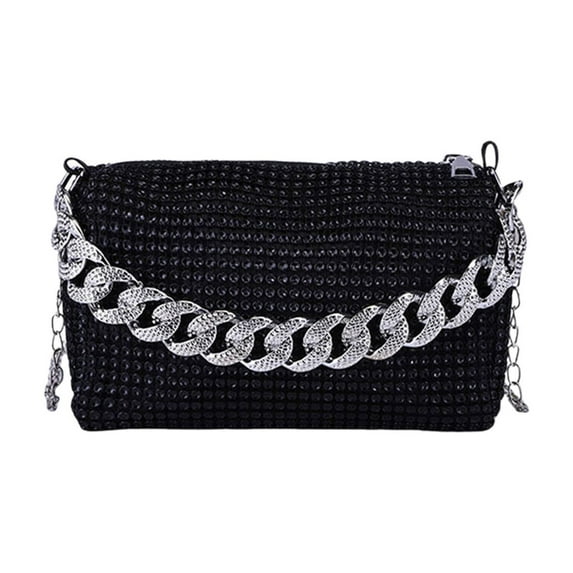 Women's Fashion Casual Shoulder Bag PU Leather Adjustable Crossbody Handbag 6.69in Messenger Purse for Work Travel (Black)