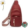 thumbnail image 1 of Women's Fashion Casual Solid Color Crossbody Bag, Solid Color Lightweight Crossbody Bag, Solids Colors Handbag, 1 of 10