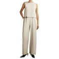 thumbnail image 1 of Women's Fashion Casual Solid Color Sleeveless Vest Casual Pants Suit, 1 of 2