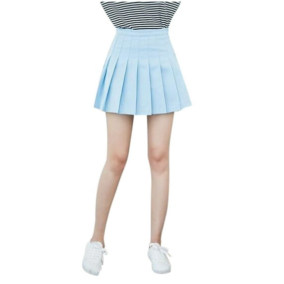 Women's Fashion Casual Sports Solid Color A Line Pleated Skirt Womens Skirts plus Size Skater Skirt Pencil Skirts for Women Knee Length Maternity Skirt Silk Midi Skirt Skirt Skirts for Adults Table